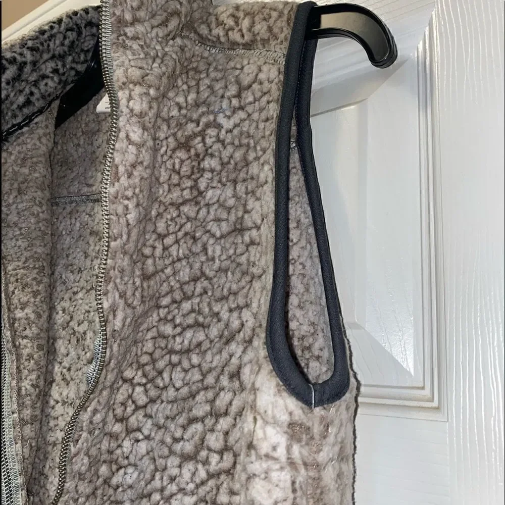 Women’s J. America Brown Fuzzy Vest size: Small